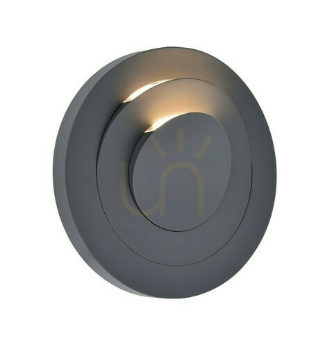 Check Outdoor Wall Lamp Lutec MOOV Grey LED 7.8W 550lm 3000K 5137701118