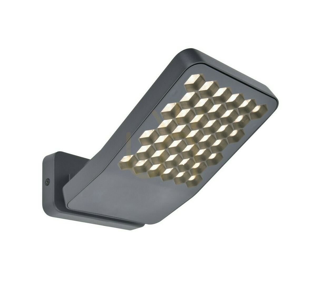 Outdoor Wall Lamp Lutec Atlantis LED Grey Aluminum IP54 7801601118