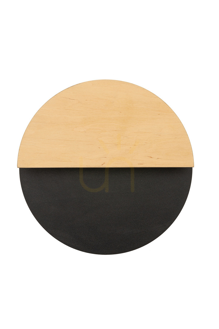 Sigma LUNA S wall light black/oak plywood LED 7W 40861