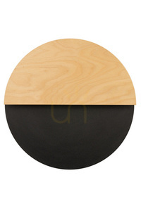 Sigma LUNA M wall light black/oak plywood LED 7W 40865 small 0