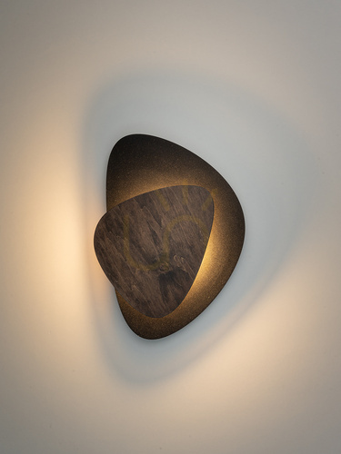 Check Wall lamp Sigma PEDRA LED Black Plywood 36 cm 40869
