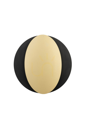 Check Sigma OVO Wall Sconce Black Gold 2xG9 Steel 26 cm 40871
