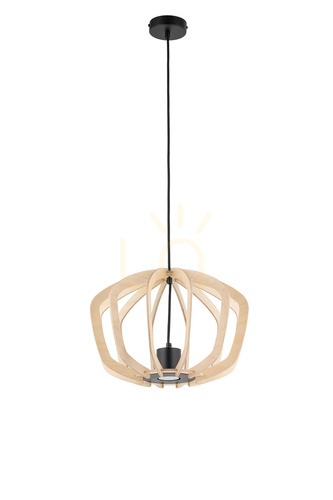 Check Sigma Summer Pendant Light 1xGU10 Birch Black Plywood 40 cm SKU 40925
