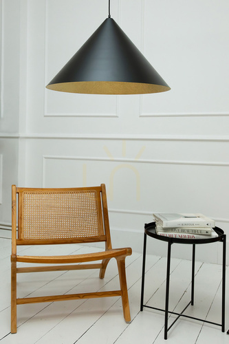 Check Pendant Light Sigma VESUVIO 3xE27 Black Gold 70 cm 41038