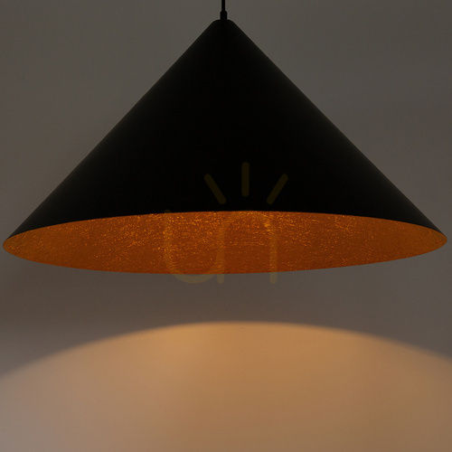 Check Sigma VESUVIO pendant light 3xE27 black copper 70 cm 41043