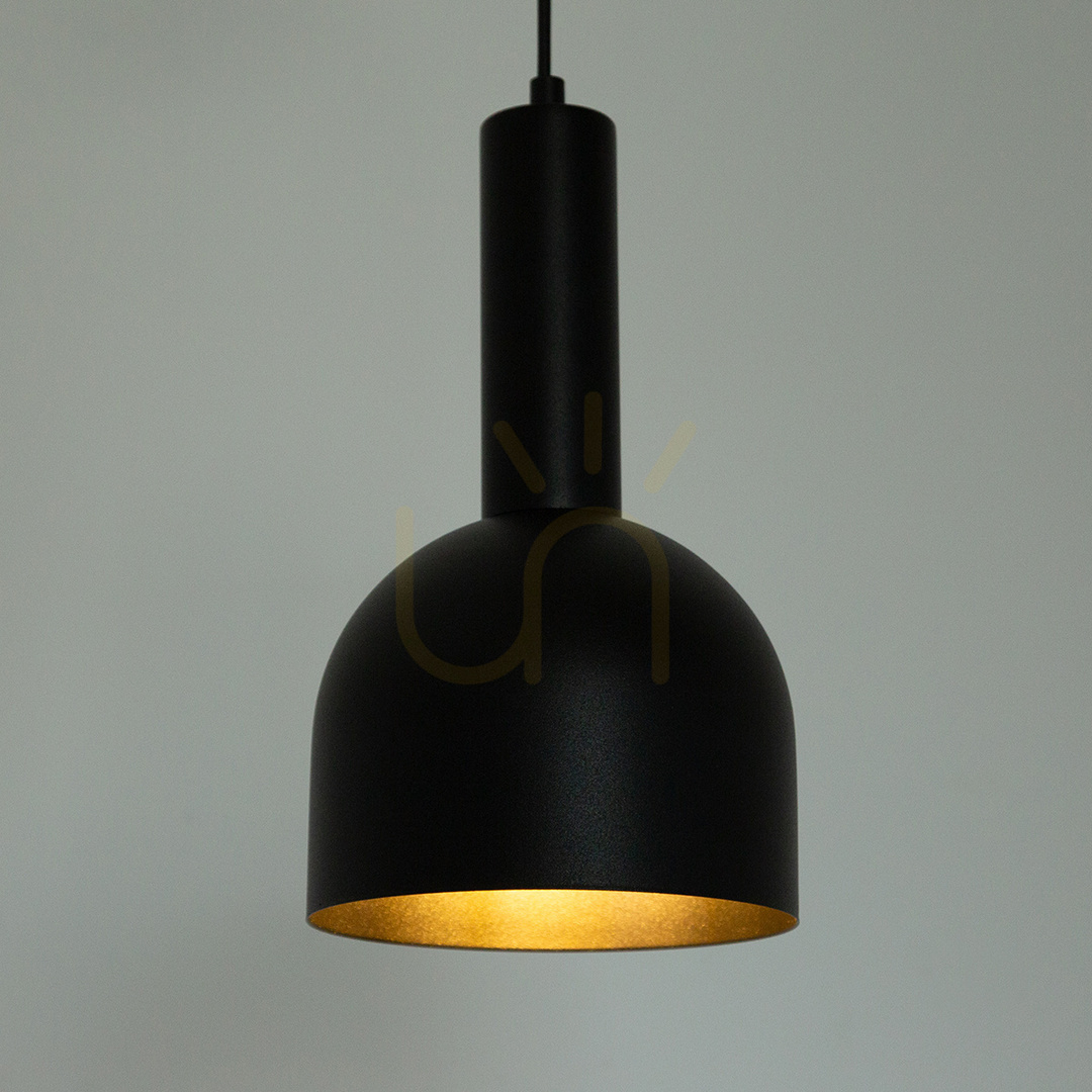 Pendant Light Sigma VITRUM Black E27 17 cm Steel 41107
