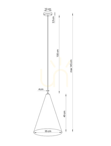 Check Pendant Light Sigma VESUVIO 41051 E27 Grey Black 35 cm