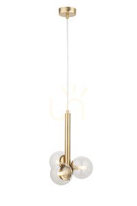 Pendant Light Sigma PERLA LUX 3xG9 Satin Gold Glass 40855 small 0