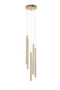 Pendant light Sigma SOPEL LUX 5xG9 brushed gold 40959 small 0
