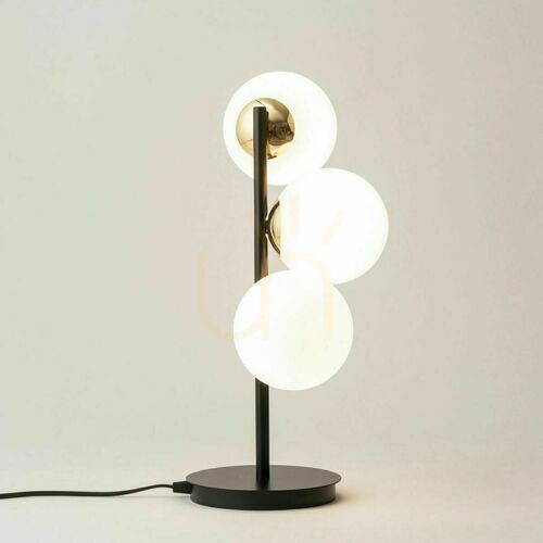 Check Desk lamp Sigma Piano black brass 3xG9 LED 50364