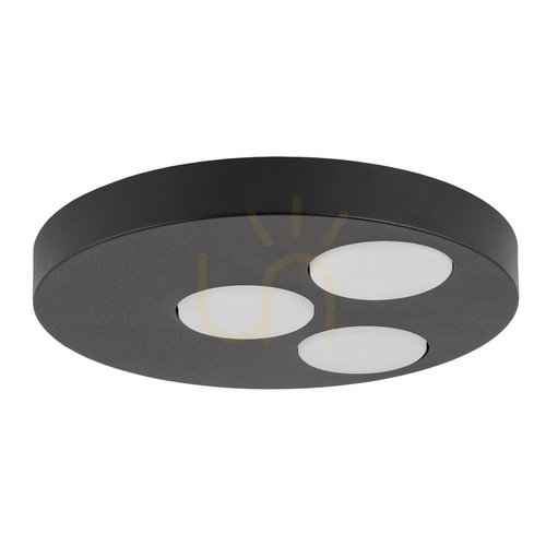Check Plafon Sigma BROS 3xGX53 czarny stalowy 26 cm 40832