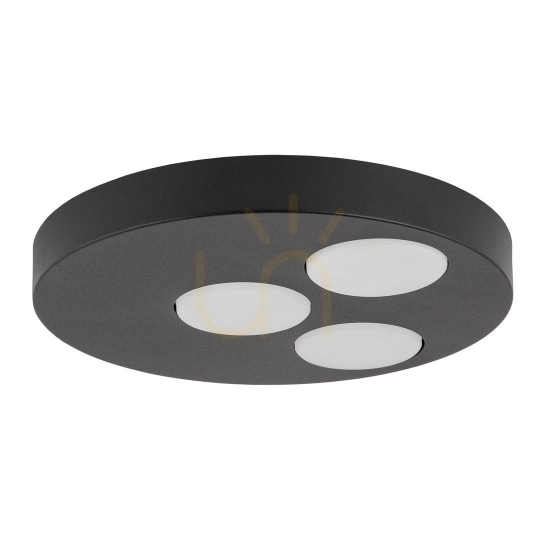 Plafon Sigma BROS 3xGX53 czarny stalowy 26 cm 40832