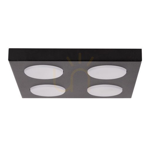 Check Plafon Sigma HERO 4xGX53 czarny 24 cm stal 40994