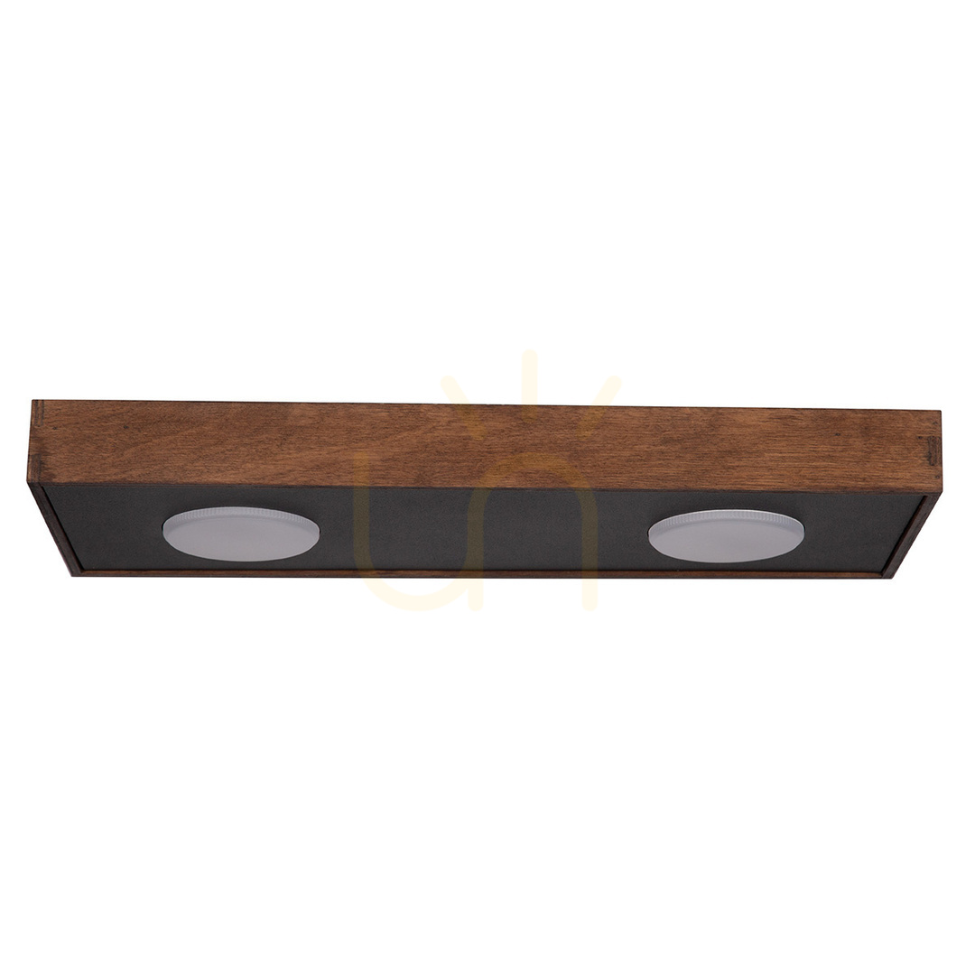 Ceiling light Sigma DALIA 2xGX53 black brown 41 cm 41002