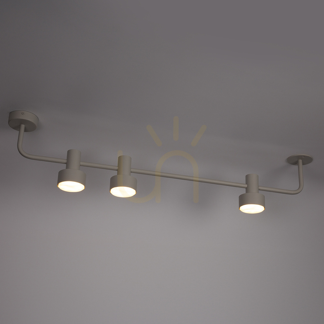 View Plafon Sigma MONA 3xGX53 RAL 7044 grey beige 97 cm 40906 Plafon Sigma MONA 3xGX53 RAL 7044 grey beige 97 cm 40906