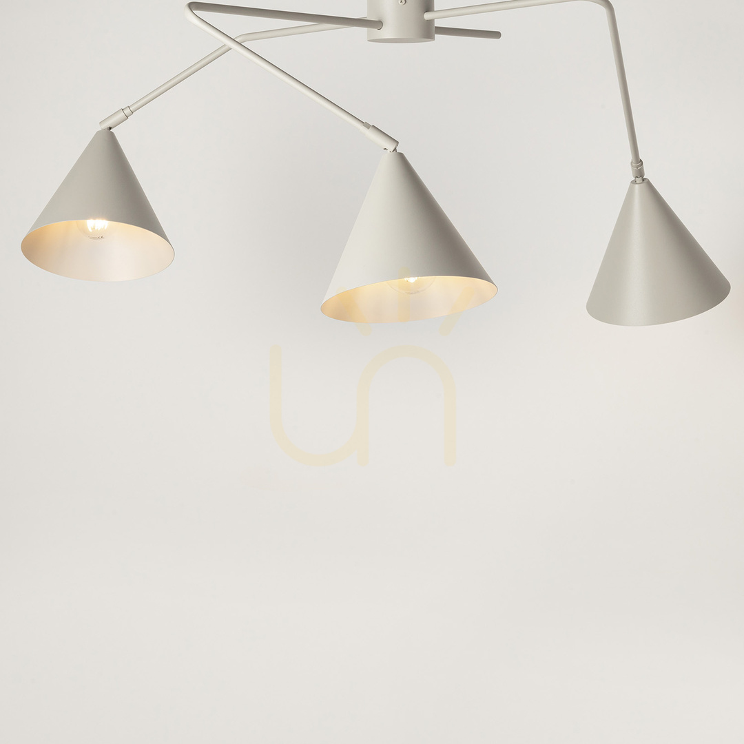 Preview Ceiling light Sigma GALAXY 3xE27 grey beige steel 40942 Ceiling light Sigma GALAXY 3xE27 grey beige steel 40942