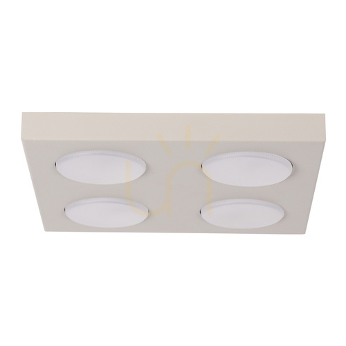 Check Plafon Sigma HERO 4xGX53 szary beżowy 24 cm stalowy 40995