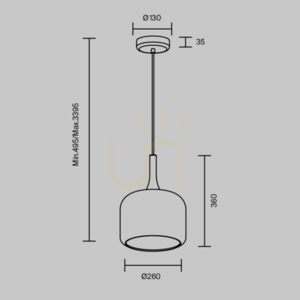 SPIRITO MOD286PL-L18G3K pendant lamp Maytoni small 13