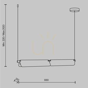 FLAT pendant lamp MOD296PL-L20BS3K Maytoni small 7