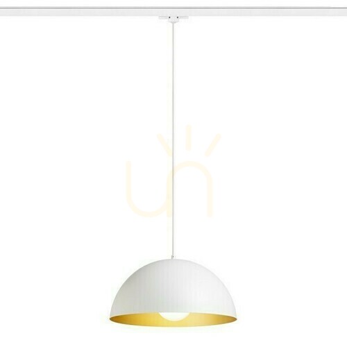 Check Rendl GLADYS 40 pendant light for 3-circuit track, black/white, E27, 15 W