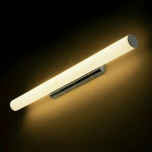 Wall lamp Rivier Led 89 wall lamp Chrome/Acrylic Milk 230 V 30 W 3000 K small 2