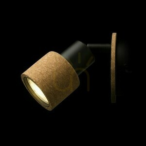 Surface Mounted Astra Wall Lamp Cork/Black 230 V Led Gu10 4.5 Watt. 2 Surface Mounted Astra Wall Lamp Cork/Black 230 V Led Gu10 4.5 Watt. small 2