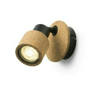 Surface Mounted Astra Wall Lamp Cork/Black 230 V Led Gu10 4.5 Watt. 0 Surface Mounted Astra Wall Lamp Cork/Black 230 V Led Gu10 4.5 Watt. small 0