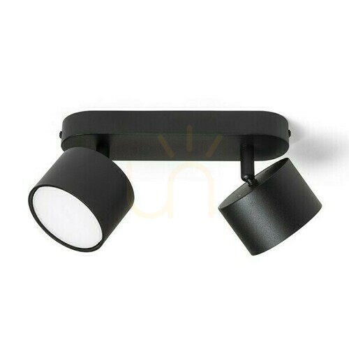 Check PIXEL II Rendl black surface-mounted light, 2 × GX53