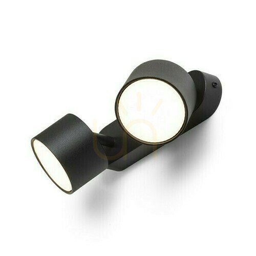 Check PIXEL II Rendl black surface-mounted light, 2 × GX53