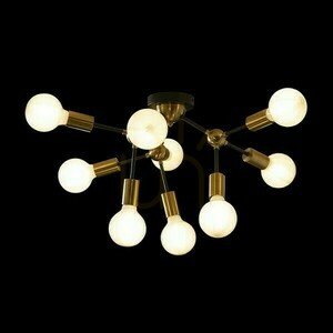 Plafond Artemia 9 Ceiling Black Brushed Brass 230 V Led E27 9x15 W. 1 Plafond Artemia 9 Ceiling Black Brushed Brass 230 V Led E27 9x15 W. small 1