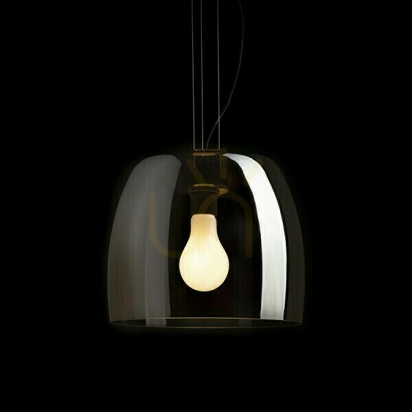 Preview Orlando 35 Pendant Lamp Tinted Glass/Black 230 V Led E27 24 W. Orlando 35 Pendant Lamp Tinted Glass/Black 230 V Led E27 24 W.