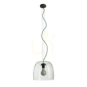 Rendl ORLANDO 35 R14395 pendant light – clear glass, black, E27 small 4