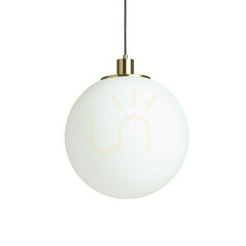 Check Boulder 30 Opal Glass/Brushed Brass Pendant Lamp 230 V Led E27 15 W.