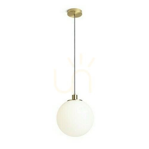 Check Boulder 30 Opal Glass/Brushed Brass Pendant Lamp 230 V Led E27 15 W.