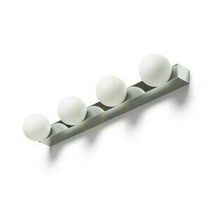 Bathroom wall light Rendl Domino IV chrome / opal glass 4x G9 max 6W IP44 small 3