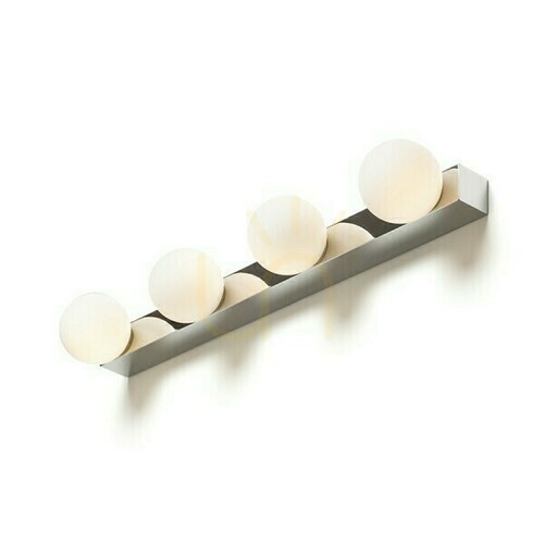 Check Bathroom wall light Rendl Domino IV chrome / opal glass 4x G9 max 6W IP44