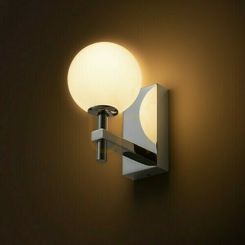 Check Wall lamp Peggy chrome/ opal glass 230 V Led G9 6 W Ip44