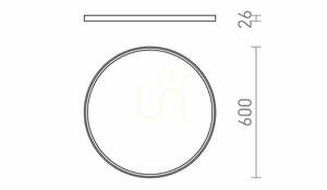 Rendl LANA 60 R14299 LED ceiling light – white, 60 cm, 50 W, 3000/4000/6000 K small 7
