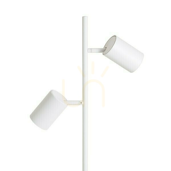 Preview Flynn Ii Floor Standing Lamp White 230 V Led Gu10 2x9 W. Flynn Ii Floor Standing Lamp White 230 V Led Gu10 2x9 W.
