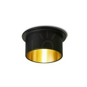 Orta Recessed Ceiling Lens Black/Gold 230 V Led Gu10 9 W. small 1