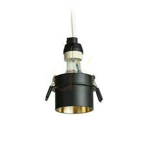 Orta Recessed Ceiling Lens Black/Gold 230 V Led Gu10 9 W. small 2