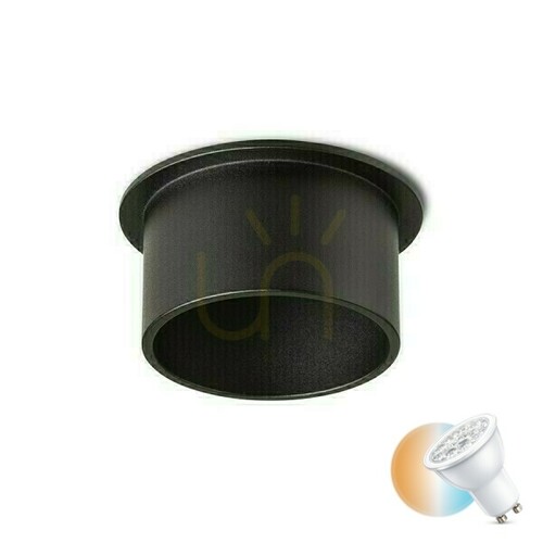 Check Orta Recessed Ceiling Lights Black 230 V Led Gu10 9 W.