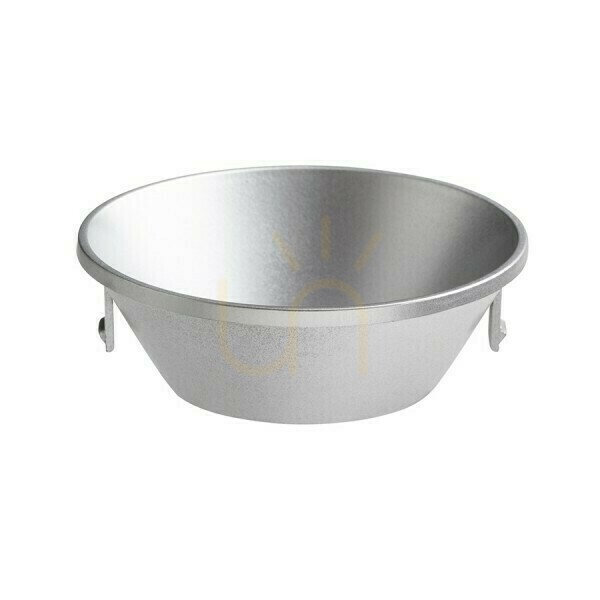 Antares Recessed Reflector Decorative Silver Gray Fixture.