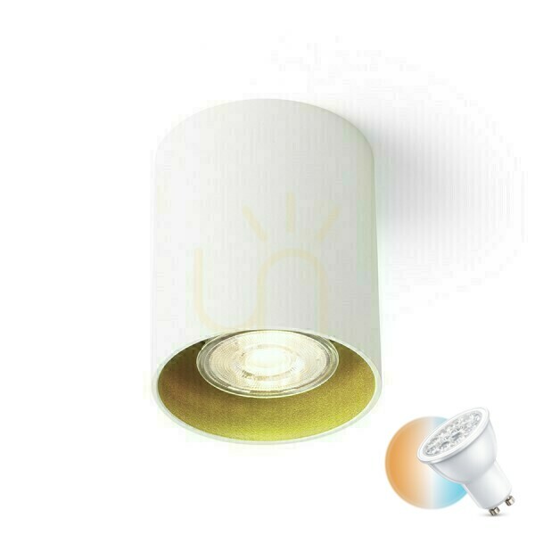 Check Downlight Mantova I Ceiling White/Pearl Gold 230 V Led Gu10 7 W. Downlight Mantova I Ceiling White/Pearl Gold 230 V Led Gu10 7 W.