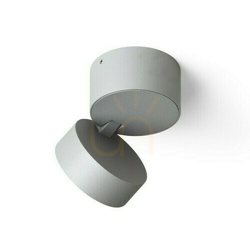 Check Wall lamp Flavio R Surface-mounted Light Grey 230 V Led 6 W 110° ip54 3000 K