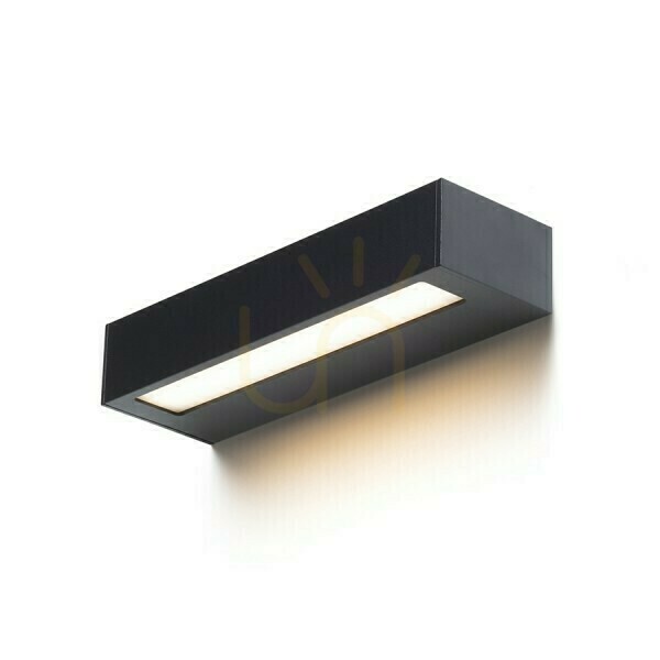 Wall lamp Aster 25 Black Milk Acrylic 230 V Led 2x6 W Ip65 3000 K