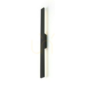 Wall lamp Bonarea 104 wall lamp Black Satin acrylic 230 V Led 18 W 120° Ip54 3000 K small 0