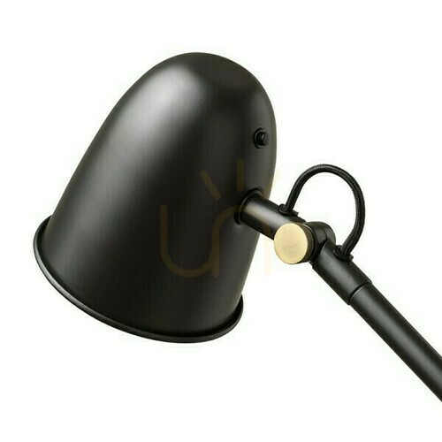 Check Danny Floor Standing Lamp Black Brass 230 V Led E14 5 W.