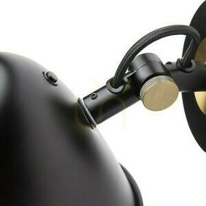 Danny Surface Mounted Wall Lamp Black Brass 230 V Led E14 5 W. small 4