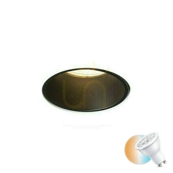 Check Recessed luminaire Daytona Fixed Gypsum/Black 230 V Led Gu10 8 W. Recessed luminaire Daytona Fixed Gypsum/Black 230 V Led Gu10 8 W.